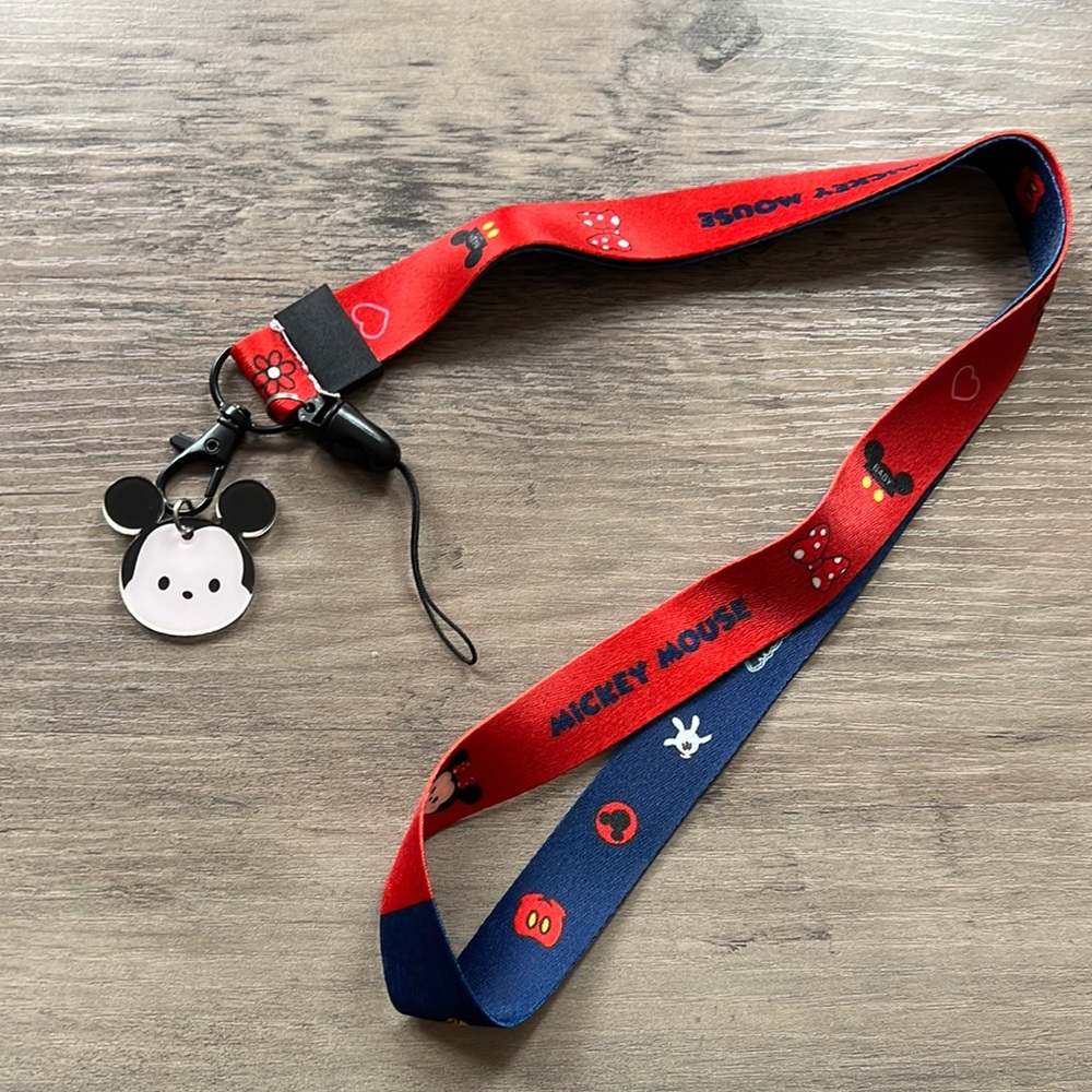 Mickey and Minnie Mouse lanyard